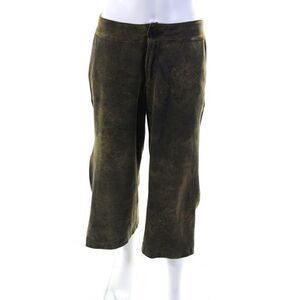 Snider Womens Franz Faux Leather Gaucho Pants Brown Size 4 11683237